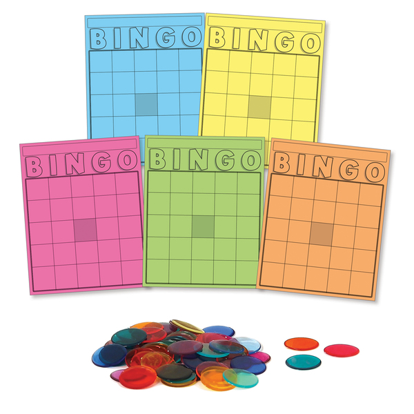 Hygloss Products Classroom Bingo Set, 1000 Chips, 50 Cards 87135